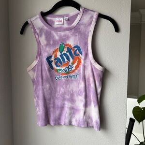 Fanta Graphic Tie Dye Tank Top